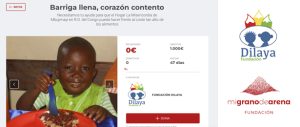Barriga llena, corazón contento.  Únete a la campaña en la plataforma MGA para ayudar al Hogar La Misericordia en la alimentación de los niños y jóvenes que acoge